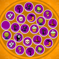 Free online html5 games - Halloween Items Match Up game 