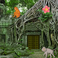 Free online html5 games - Abandoned Monkey Temple Escape game - WowEscape