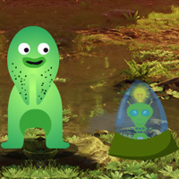 Free online html5 games - Breathtaking Alien Forest Escape game - WowEscape