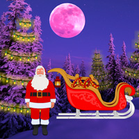 Free online html5 games - Christmas Light Forest Escape game - WowEscape 