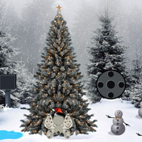 Free online html5 games - Christmas Tree Forest Escape game - WowEscape