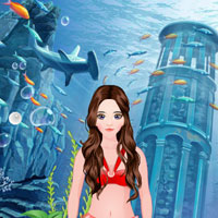 Free online html5 games - Deep Under Sea Diamond Necklace game - WowEscape