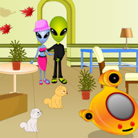 Free online html5 games - Escape Alien Couple game - WowEscape