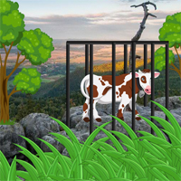 Free online html5 games - Escape Cow From Poland Mountain game - WowEscape