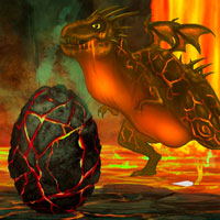 Free online html5 games - Escape from Fire Dragon Landscape game - WowEscape