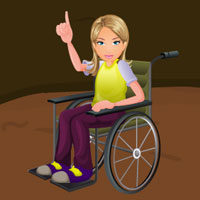 Free online html5 games - Escape Game Save the Handicap Girl game - WowEscape