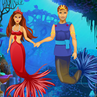 Free online html5 games - Escape Game Save The Mermaid Couple game - WowEscape