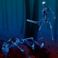 Free online html5 games - Escape Game Skeleton Forest game 