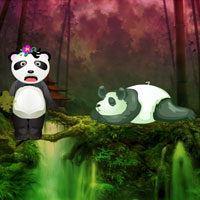 Free online html5 games - Giant Panda Forest Escape game - WowEscape