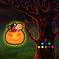 Free online html5 games - Halloween Candy Forest Escape game - WowEscape