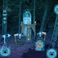 Free online html5 games - Halloween Creepy Forest Escape game - WowEscape