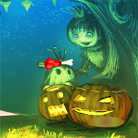 Free online html5 games - Halloween Pumpkin Girl Escape game - WowEscape