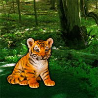 Free online html5 games - Help the Lonely Tiger Cub game - WowEscape