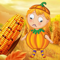 Free online html5 games - Help the Pumpkin Girl game - WowEscape