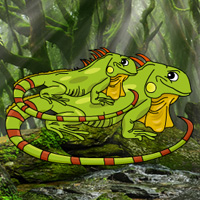 Free online html5 games - Iguana Forest Escape game - WowEscape