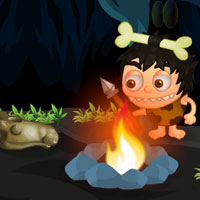 Free online html5 games - Little Caveman Escape game - WowEscape