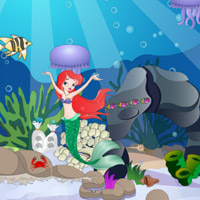 Free online html5 games - Mini Mermaid Escape game - WowEscape