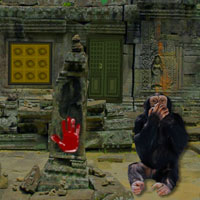 Free online html5 games - Monkey Temple Escape game - WowEscape