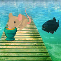 Free online html5 games - Piranha Lake Escape game - WowEscape