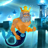 Free online html5 games - Poseidon Save Underwater World game - WowEscape