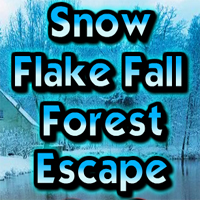 Free online html5 games - Snow Flake Fall Forest Escape game - WowEscape