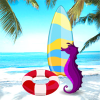 Free online html5 games - Summer Tropical Beach Escape game 