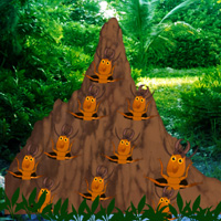 Free online html5 games - Termite Mound Forest Escape game - WowEscape