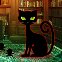 Free online html5 games - Halloween Cat House Escape game - WowEscape