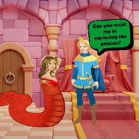 Free online html5 games - Accursed Princess Escape game 