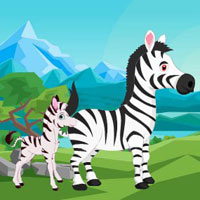 Free online html5 games - Aid The Stranded Zebra Foal game - WowEscape