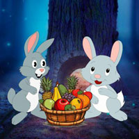 Bunnys Receives The Food