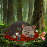 Free online html5 games - Cat Caught Rat Escape game 