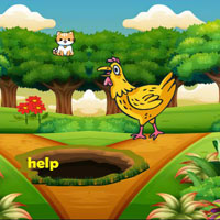 Free online html5 games - Dangerous Situation Chick Escape game 