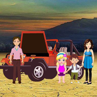 Free online html5 games - Desert Vacation People Escape game - WowEscape