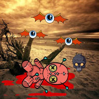 Free online html5 games - Destroy Black Magic Doll 02 game 