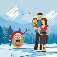 Free online html5 games - Family Escape From Christmas Jungle game 