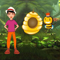 Free online html5 games - Find Honey Bee Nest Treasure game - WowEscape