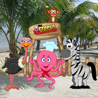 Free online html5 games - Friends Reach Octopus Restaurant game 