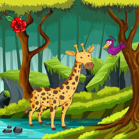 Free online html5 games - Giraffe Attends Birthday Party game 