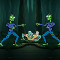 Free online html5 games - Hazardous Zombies Forest Escape game - WowEscape 