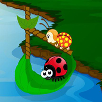 Free online html5 games - Lady Bugs Meet The Friends game - WowEscape 