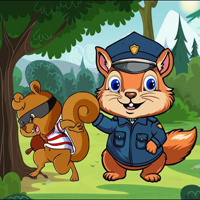 Free online html5 games - Police Find Theft Squirrel game - WowEscape