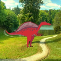Free online html5 games - Red Dino Forest Escape HTML5 game - WowEscape