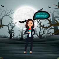 Free online html5 games - Reporter Escaped Halloween Forest game - WowEscape