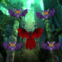 Rescue Halloween Red Bat HTML5
