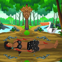 Free online html5 games - Rescue Injured Tribe Girl game 