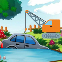 Rescue The Car From Pond HTML5