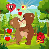 Free online html5 games - Romantic Animals Forest Escape game 