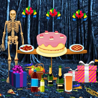 Skeleton Searching New Year Party HTML5