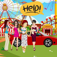 Free online html5 games - Theme Park Girls Escape game 